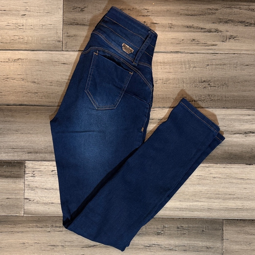 Women’s Dark Blue Denim Jeans - Stretch Skinny